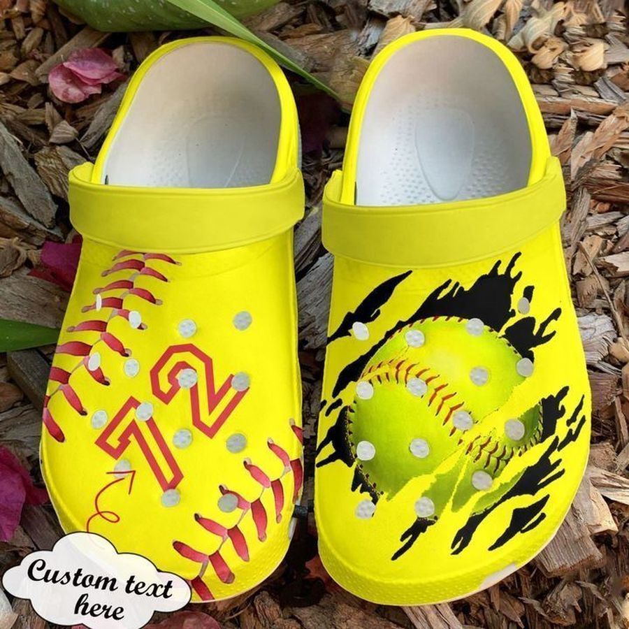 Softball Personalized Season Sku 2433 Crocs Clog Shoes