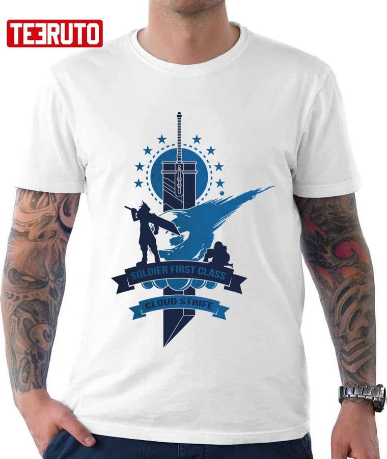 Soldier First Class Final Fantasy 7 Cloud Strife Design Unisex T-shirt