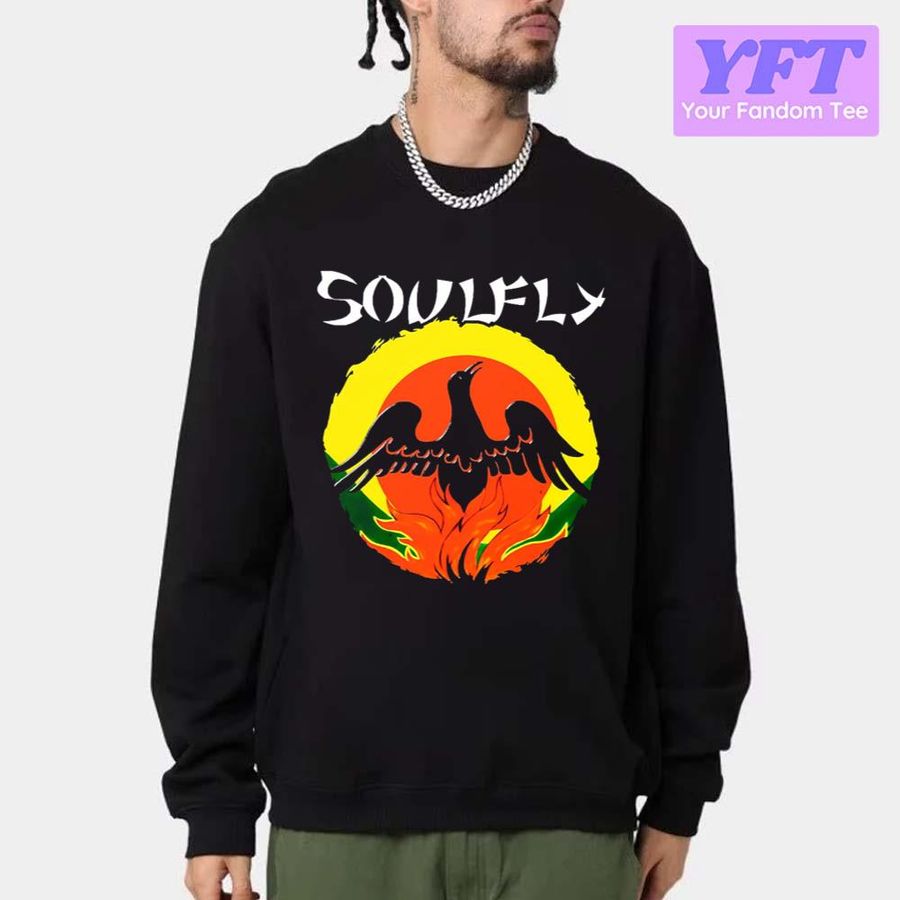 Soulfly Logo Catch Fire Under The Sun Unisex Sweatshirt