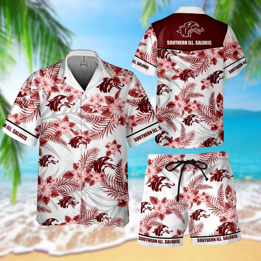 Southern Ill Salukis Hawaiian Shirt, Short – LIMITED EDITION