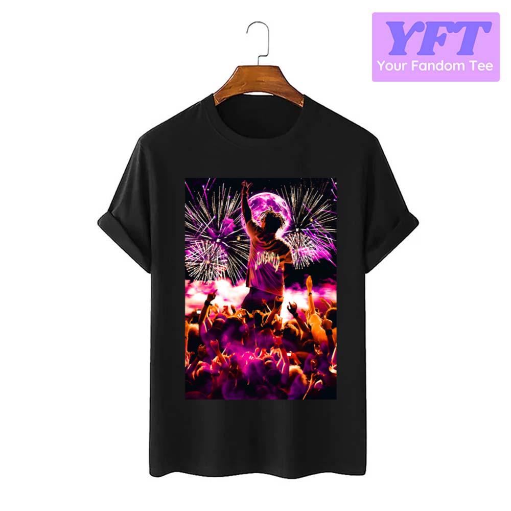 Sparkling Fireworks Juice Wrld Rap Hip Hop Unisex T-Shirt