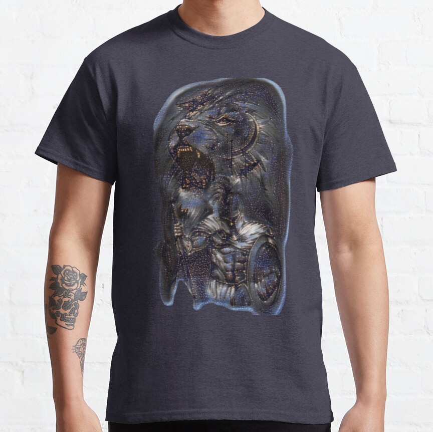 Spartan warrior with lion 19. Classic T-Shirt