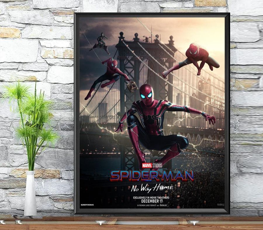 Spider Man No Way Home Poster 2022, Tom Holland Matte Vertical Marvel Posters