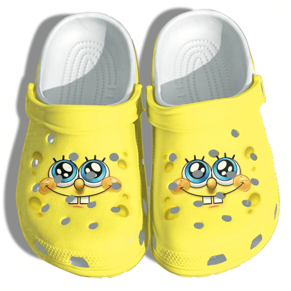 Sponge Funny Face Crocs Crocband Clog Comfortable Water Shoes