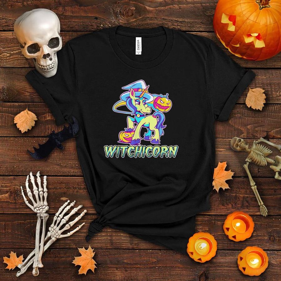Spooky Halloween Witch Unicorn T Shirt