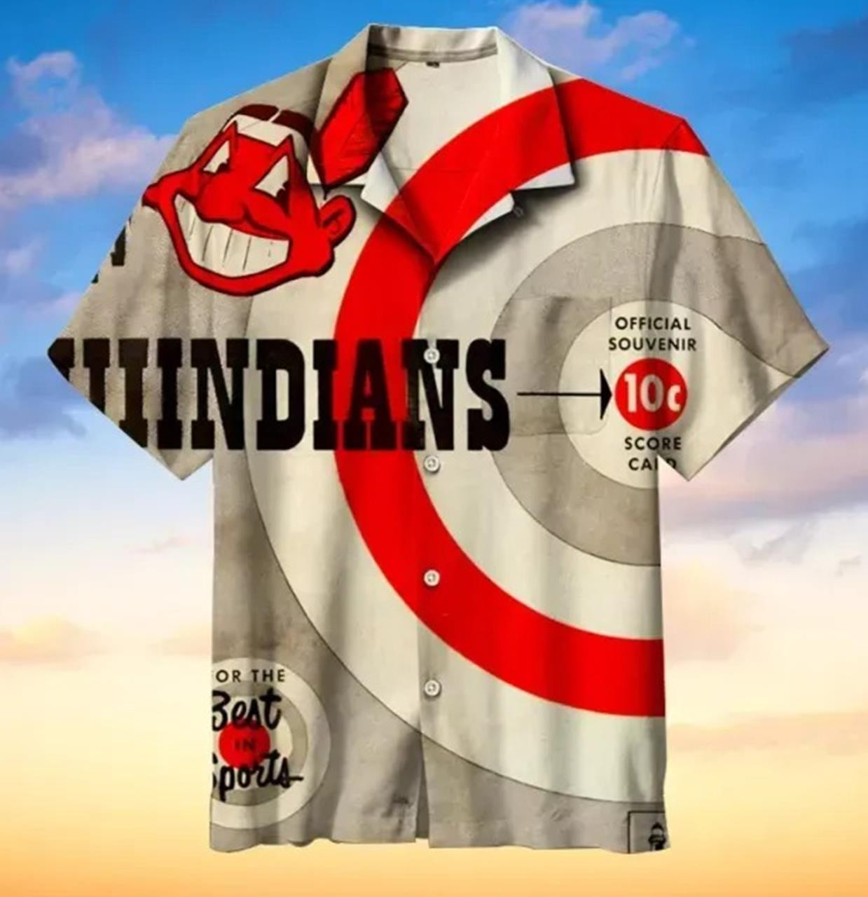 Sport Cleveland Indians Team Hawaiian Shirt