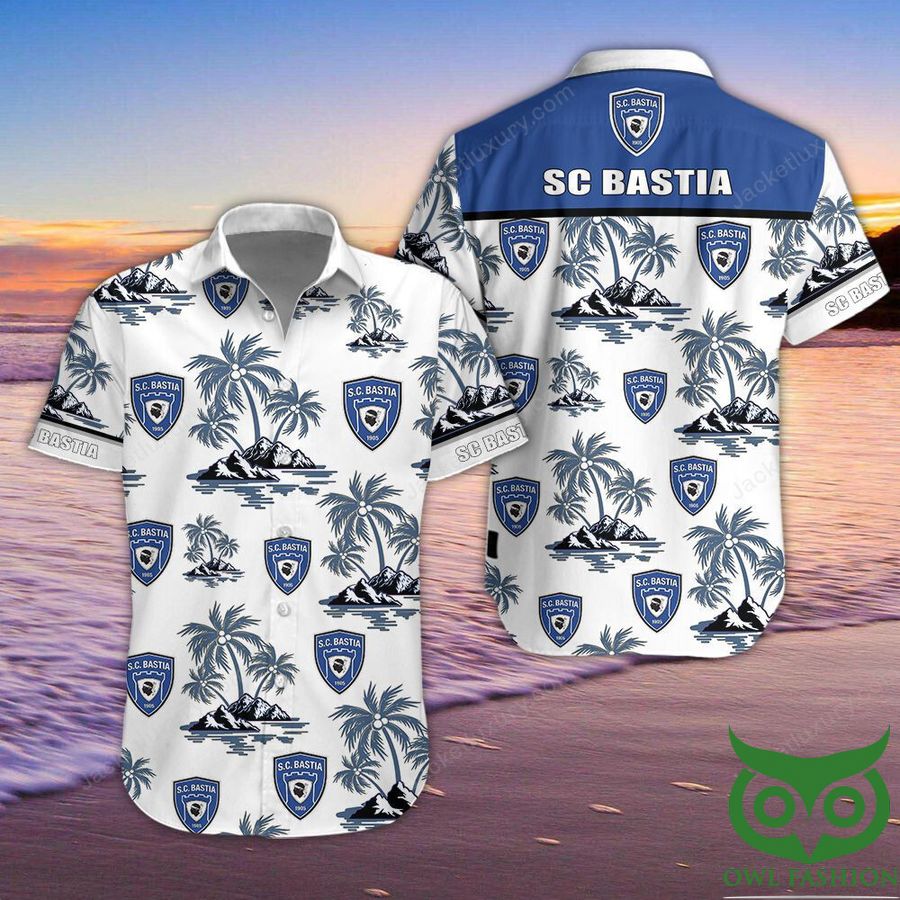 Sporting Club di Bastia Short-Sleeve Hawaiian Shirt