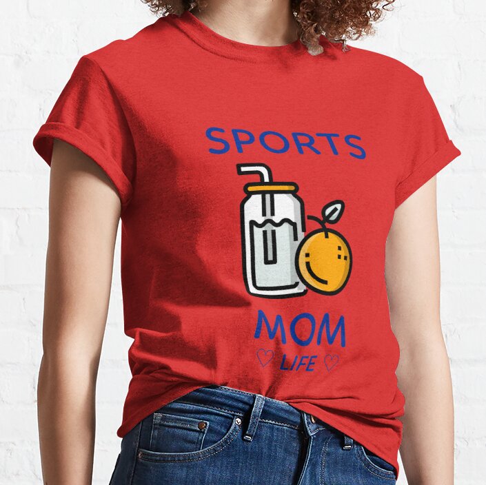Sports Mom Orange Classic T-Shirt