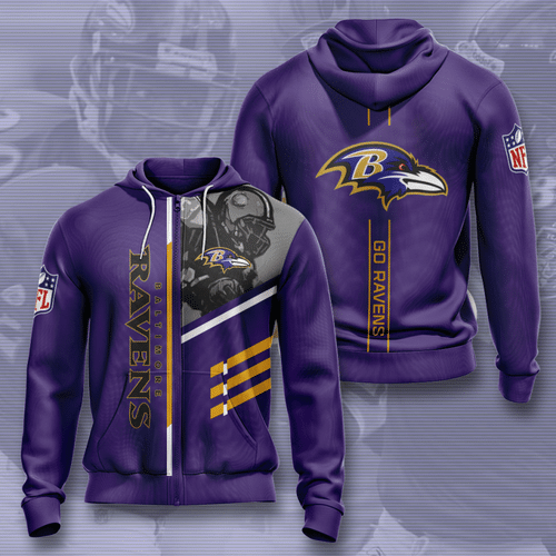 Sports Team Baltimore Ravens No762 Hoodie 3D