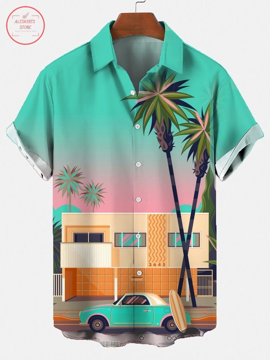 Square Neck Hawaiian Shirts
