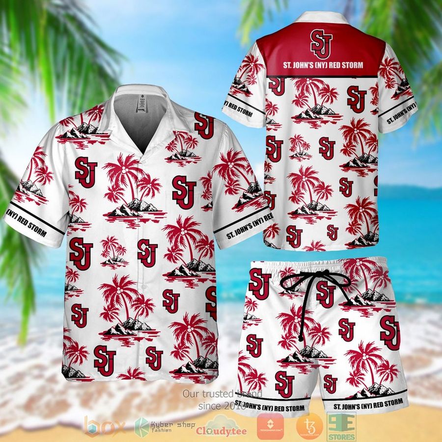 St. Johns NY Red Storm Hawaiian Shirt, Shorts – LIMITED EDITION