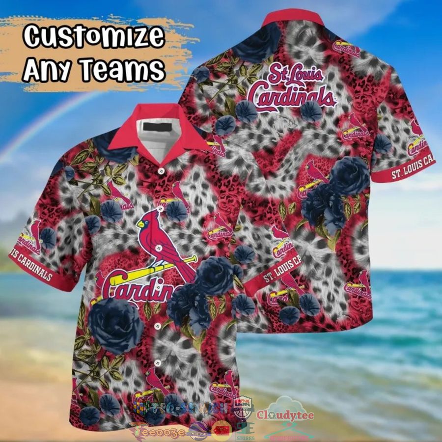 St. Louis Cardinals MLB Leopard Rose Hawaiian Shirt – Saleoff