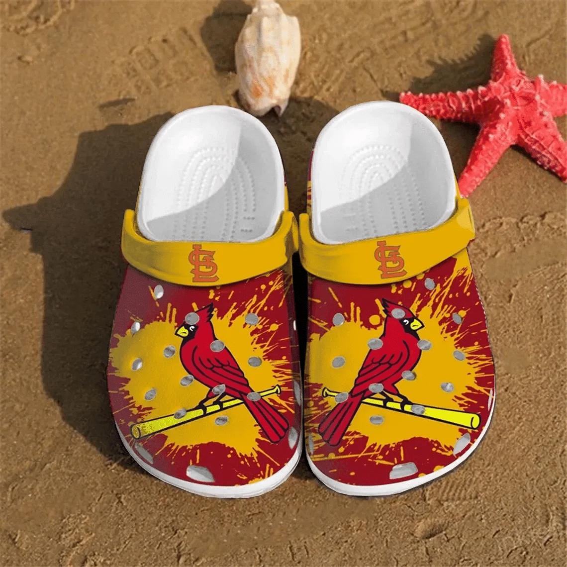 St. Louis Cardinals MLB Team Crocs Crocband Clog Comfortable Water Shoes