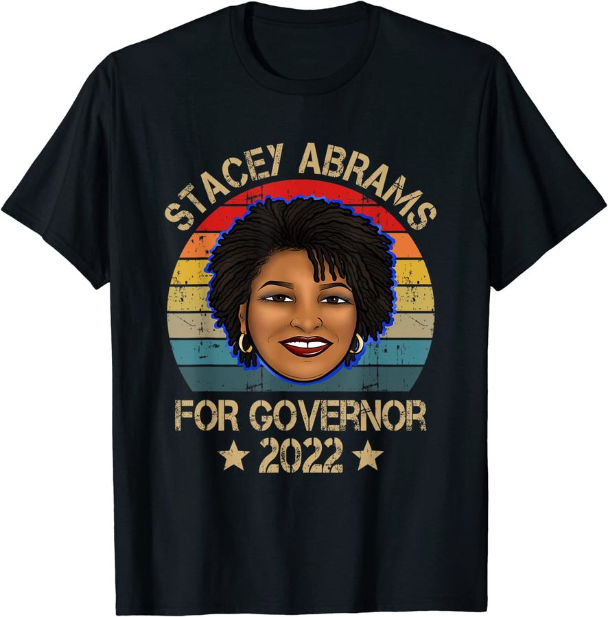 Stacey Abrams For Georgia Governor 2022 Vintage US Flag_1