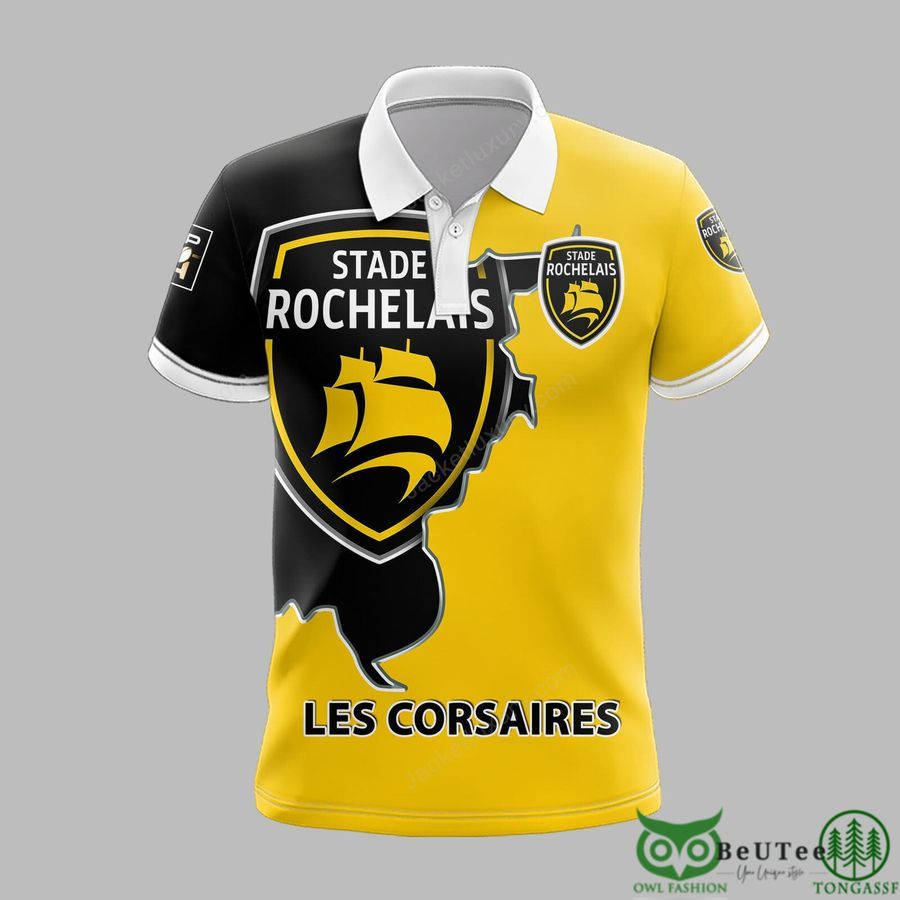 Stade Rochelais Top 14 3D Printed Polo Tshirt Hoodie