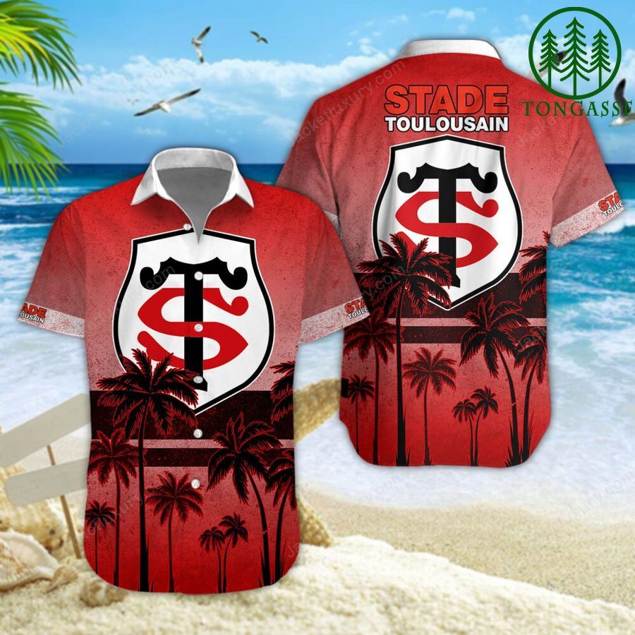 Stade Toulousain New Design Palm Hawaiian Shirt