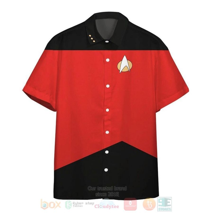Star Trek The Next Generation Red Uniform Hawaiian Shirt – LIMITED EDITION