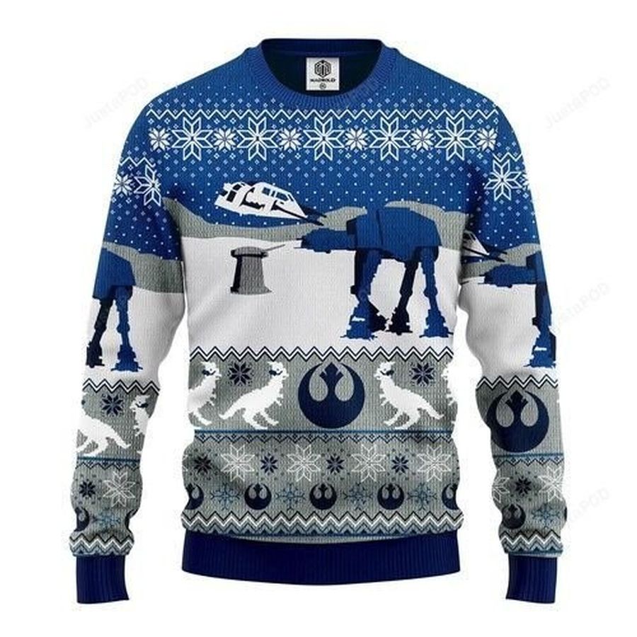 Star Wars Blue Winter Christmas For Fans Ugly Christmas Sweater
