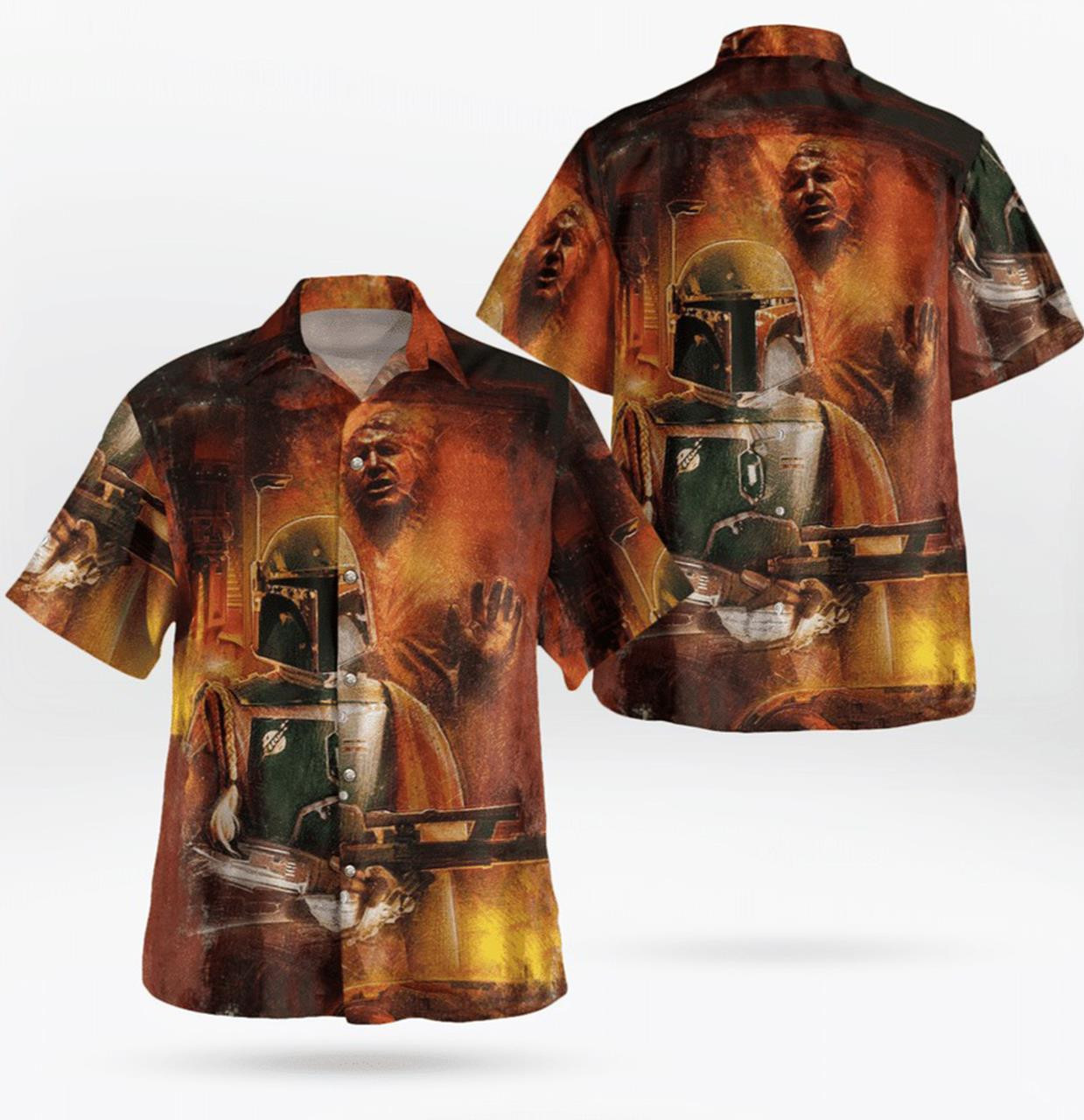 Star Wars Han Solo Carbonite Hawaiian Shirt