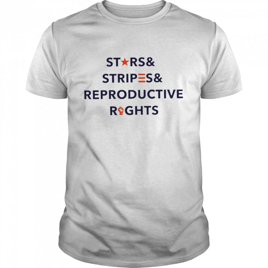 Stars Stripes Reproductive Rights funny T-shirt