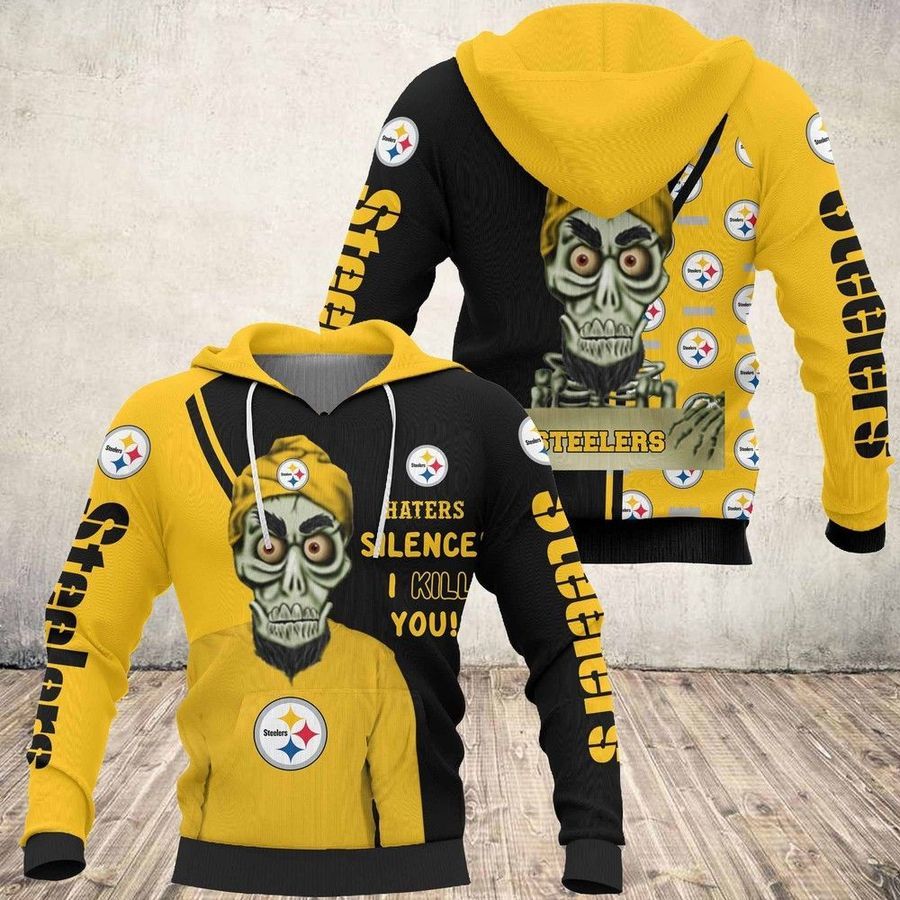 Steelers Hater Silence I Kill You Hoodie 3D Hoodie For Men For Women All Over Printed Hoodie