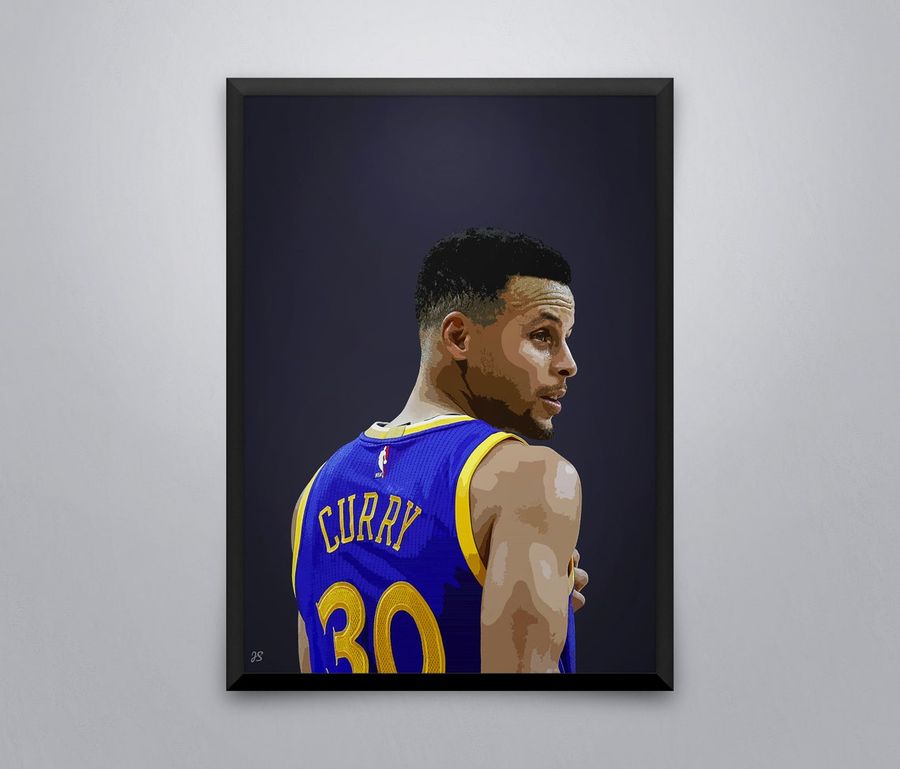 Stephen Curry Poster, Warriors Poster, NBA Poster, gift for men, gift for boyfriend, kids gift, steph curry, birthday gift, best seller