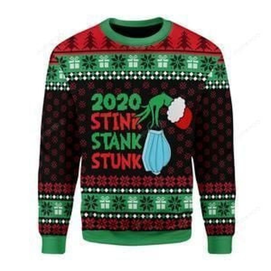 Stink Stank Stunk 2020 The Grinch And Face Mask Ugly
