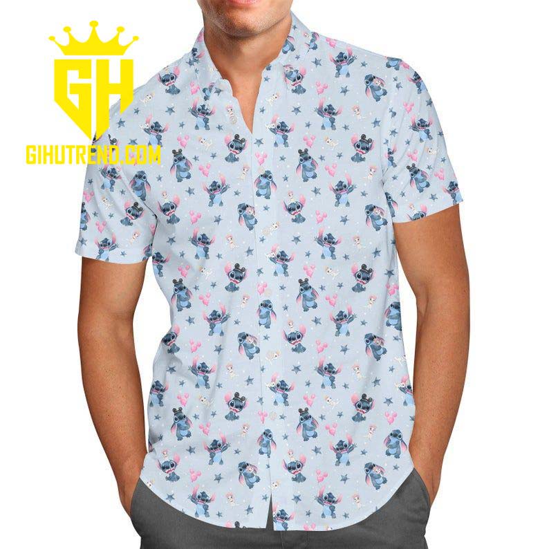 Stitch Pattern Disney Hawaiian Shirt