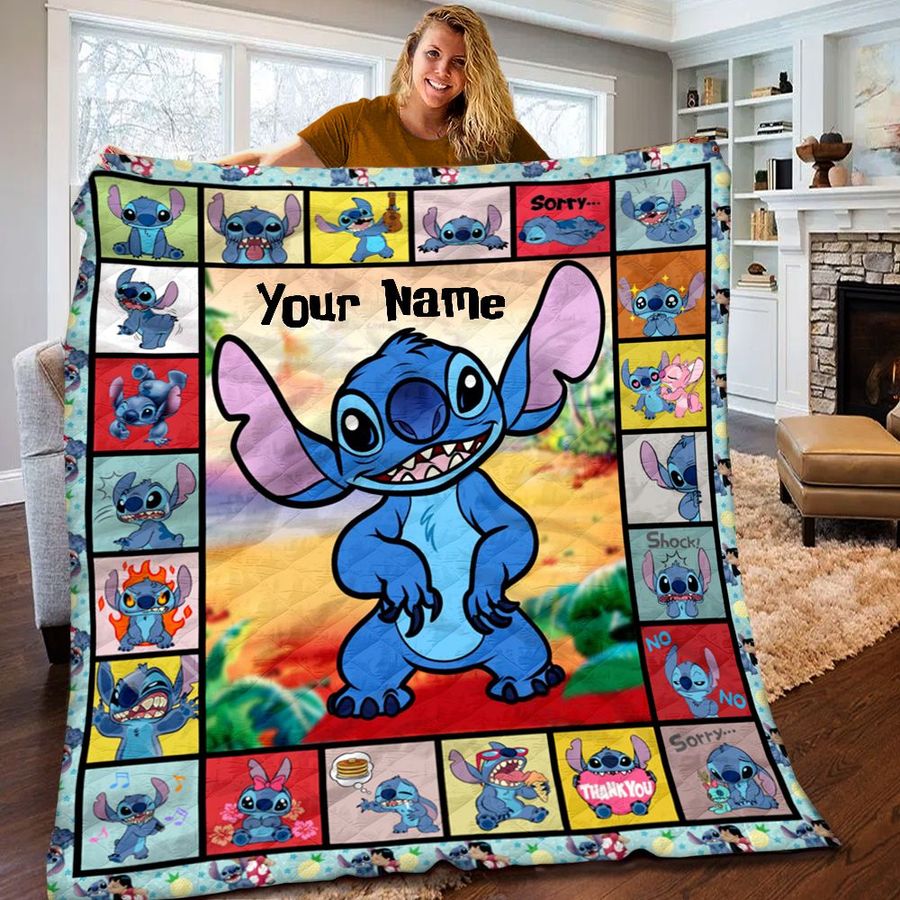 Stitch SO CUTE QUILT BLANKET PERSONALIZED