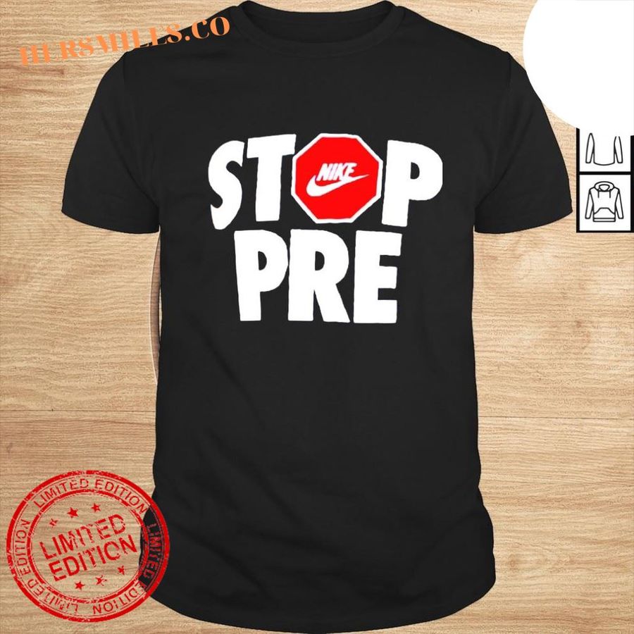 Stop Pre Nike Red Stop shirt