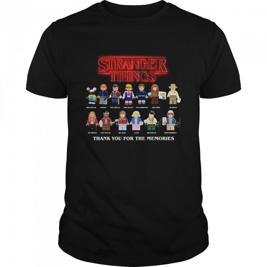 Stranger Things Chibi Characters Thank You For The Memories Shirt