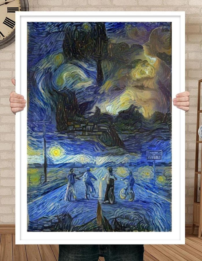 Stranger Things Poster, Van Gogh Inspired Poster Art Home Poster