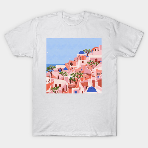Sunset in Santorini T-shirt, Hoodie, SweatShirt, Long Sleeve
