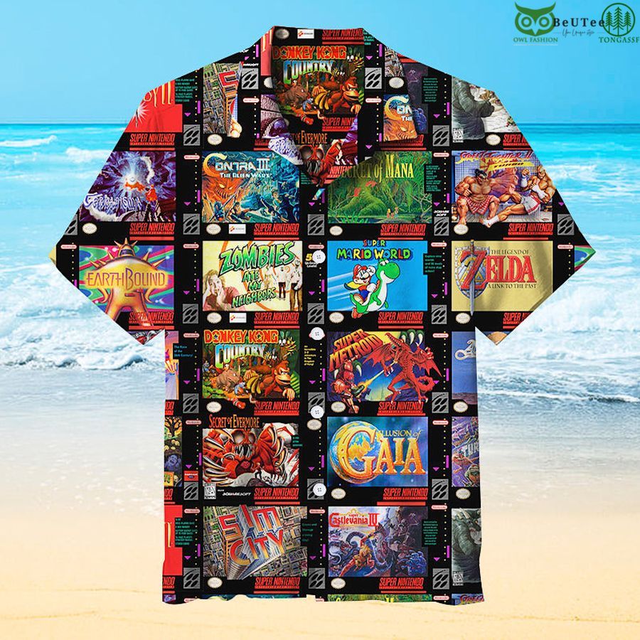 Super Nintendo Entertainment System Hawaiian Shirt
