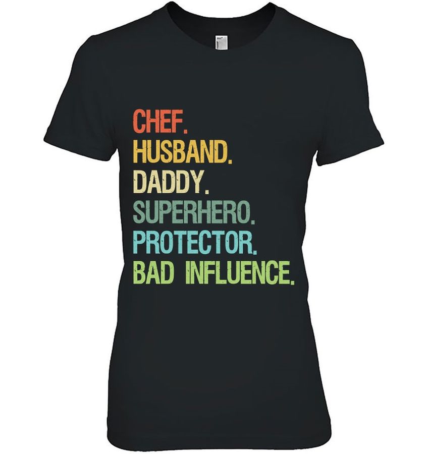 Superhero Dad Shirt Chef Husband Daddy Superhero