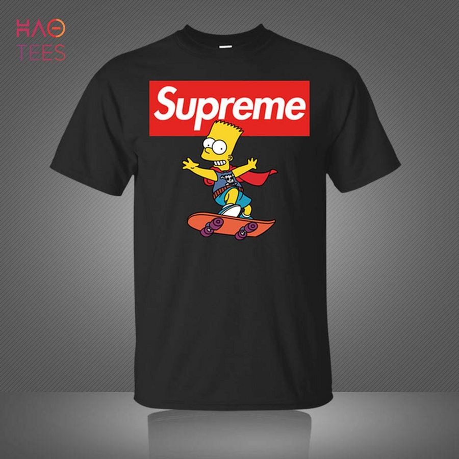 Supreme Mix Bart Simpson T Shirt