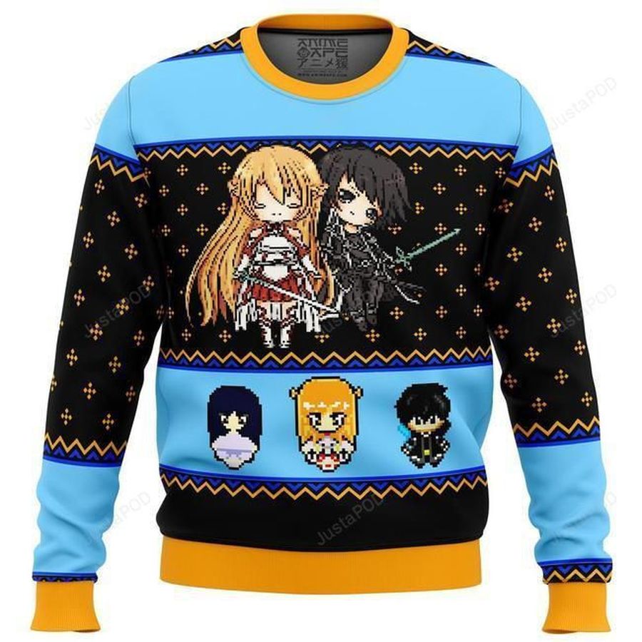 Sword Art Online Sprites Ugly Christmas Sweater All Over Print