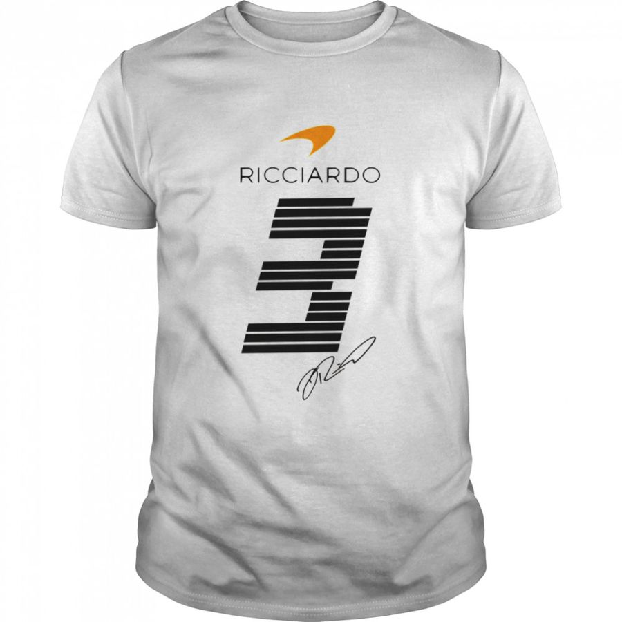 Symbol With Sign Daniel Ricciardo Car Racing shirt