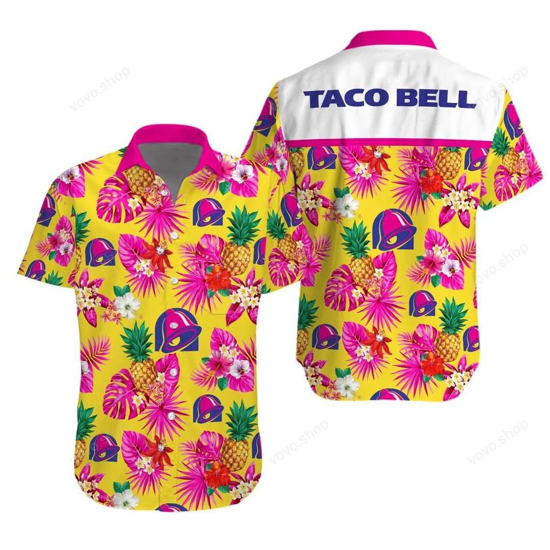 Taco Bell Pink Hawaiian Shirt