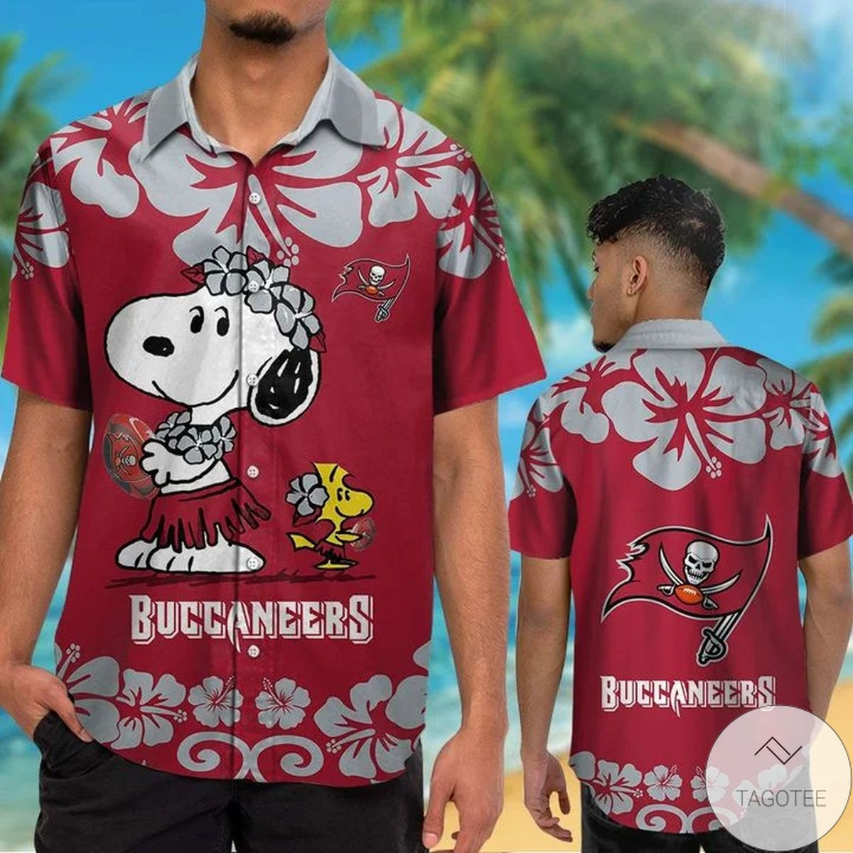 Tampa Bay Buccaneers 038; Snoopy Hawaiian Shirt