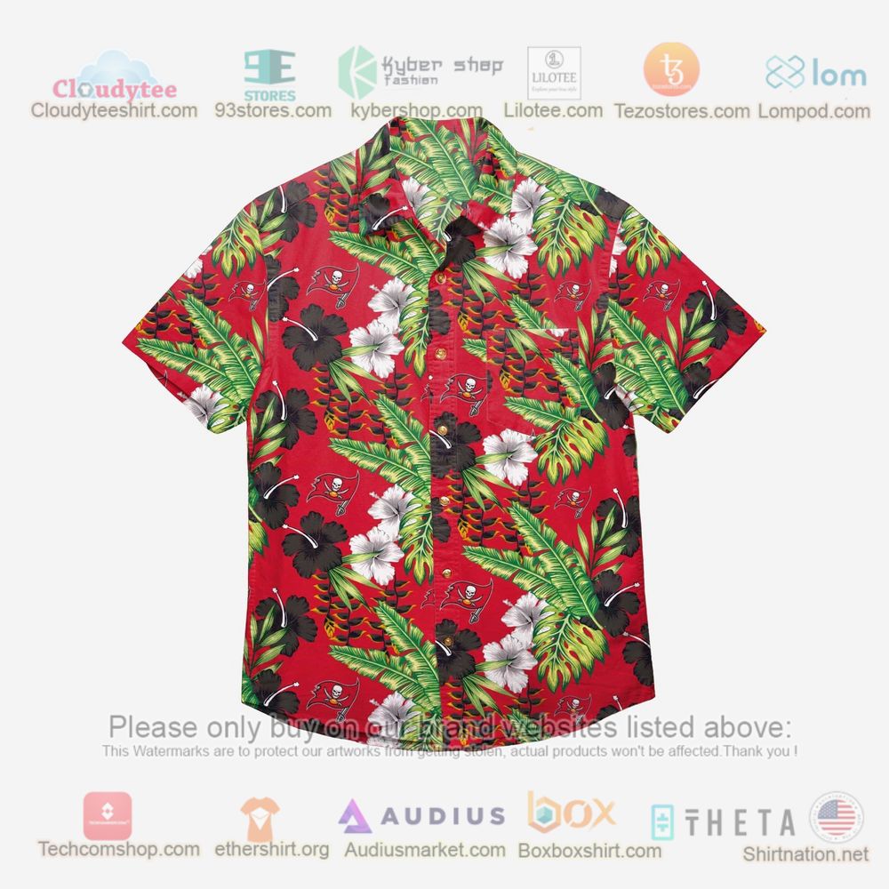 Tampa Bay Buccaneers Floral Button Up Hawaiian Shirt – LIMITED EDITION