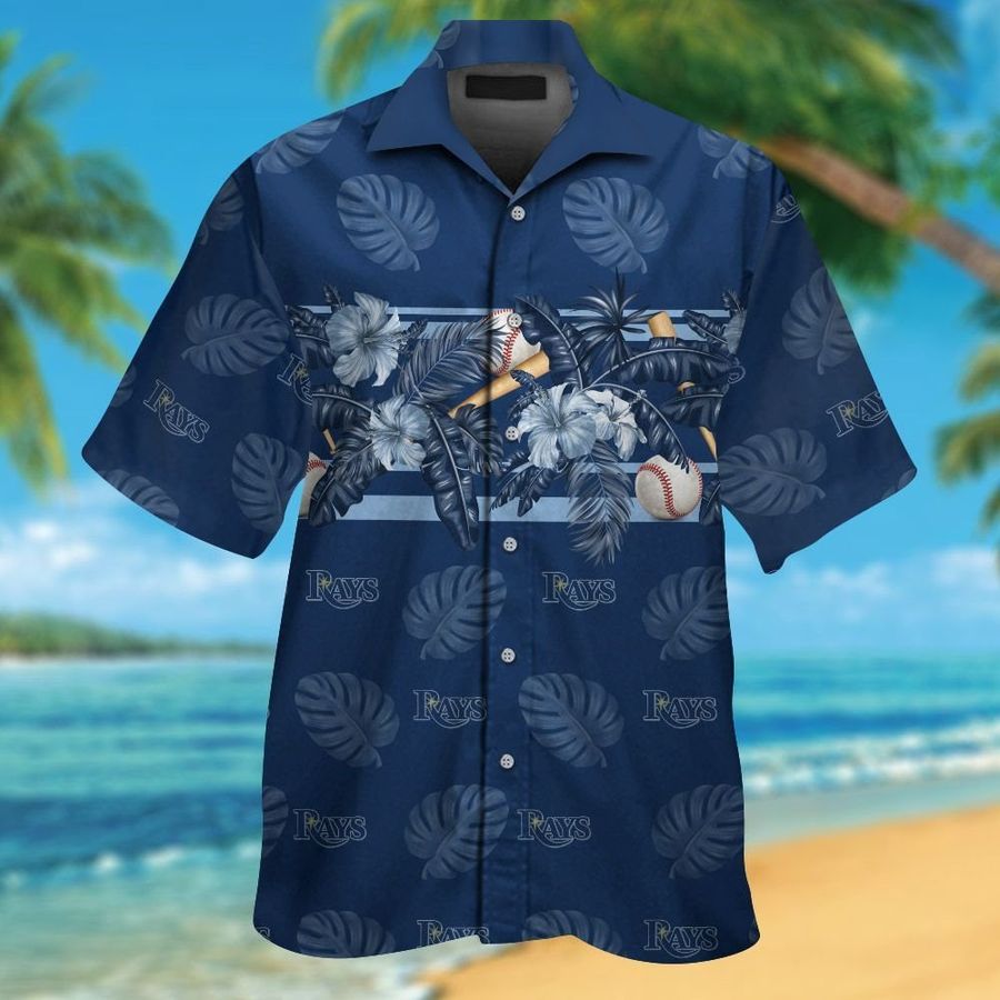 Tampa Bay Rays Short Sleeve Button Up Tropical Aloha Hawaiian Shirts For  Men Women