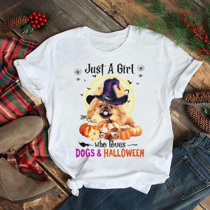 Tan Pekingese Just A Girl Who Loves Dogs And Halloween Shirt