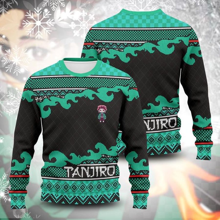 Tanjiro Demon Slayer Unisex Wool Sweater Christmas Gift