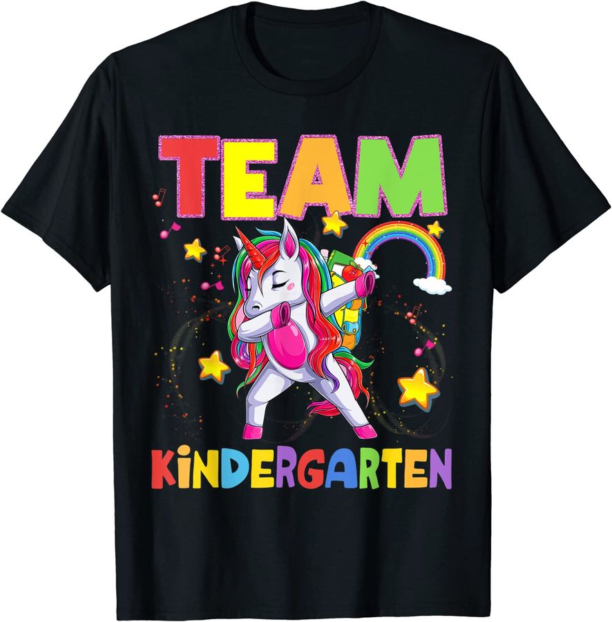 Team Kindergarten Dabbing Unicorn Back To School Girls Kids