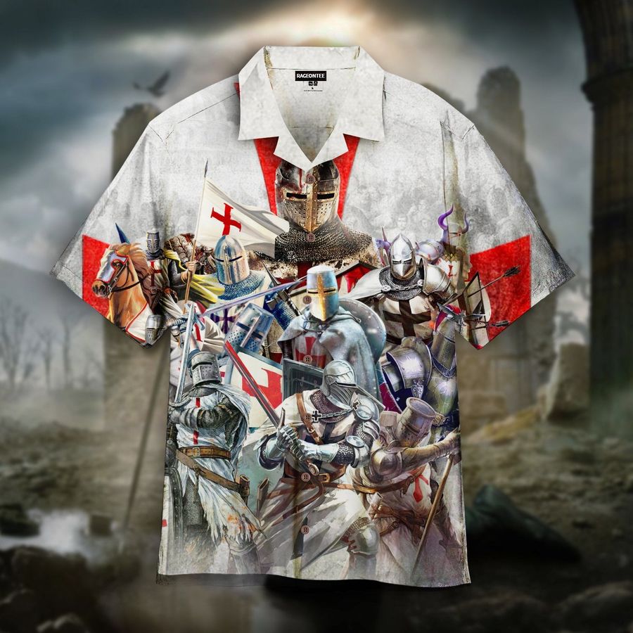 Templar Knight Squad Hawaiian Shirt Pre11443, Hawaiian shirt, beach shorts, One-Piece Swimsuit, Polo shirt, Personalized shirt, funny shirts