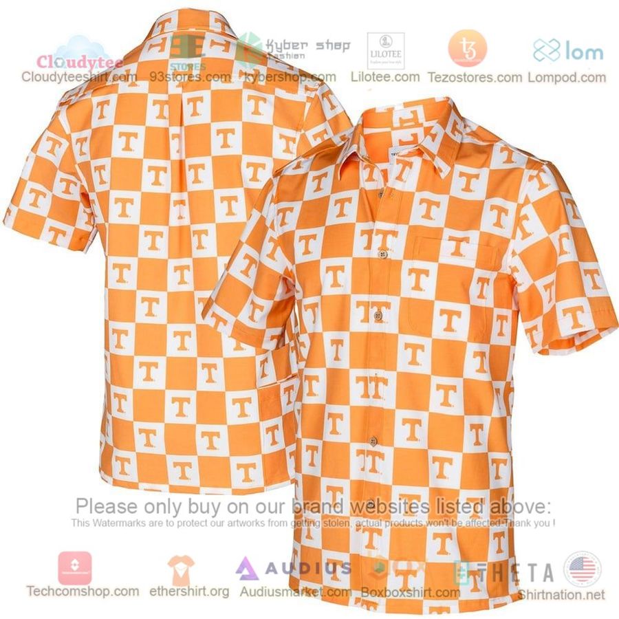 Tennessee Volunteers Tennessee Orange Logo Floral Button-Up Hawaiian Shirt – LIMITED EDITION