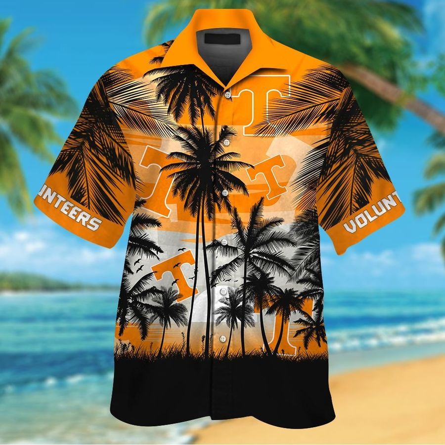 Tennessee Volunteers Tropical Short Sleeve Button Up Tropical Aloha Hawaiian Shirts For Men Women Shirt