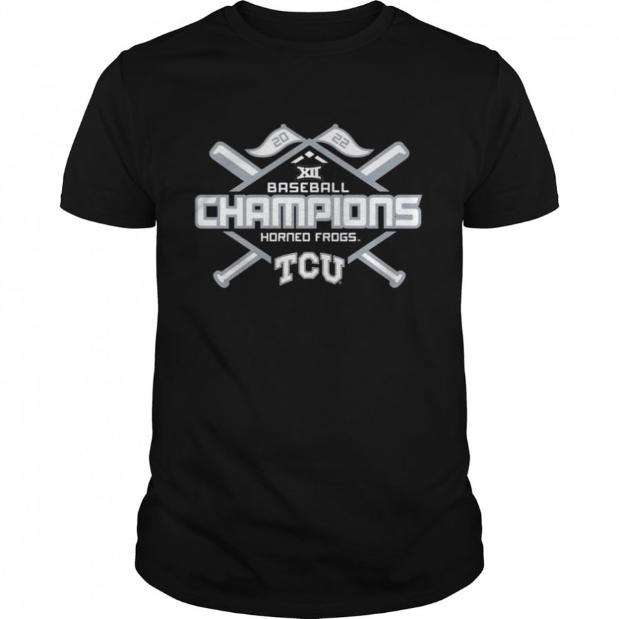 Texas Christian University Baseball 2022 Big 12 Regular Season Champions T-Shirt