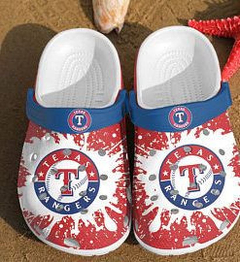 Texas Rangers Crocband Clog  Clog Comfortable For Mens And Womens Classic Clog  Water Shoes  Texas Rangers Crocs